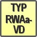 Piktogram - Typ: RWAa-VD